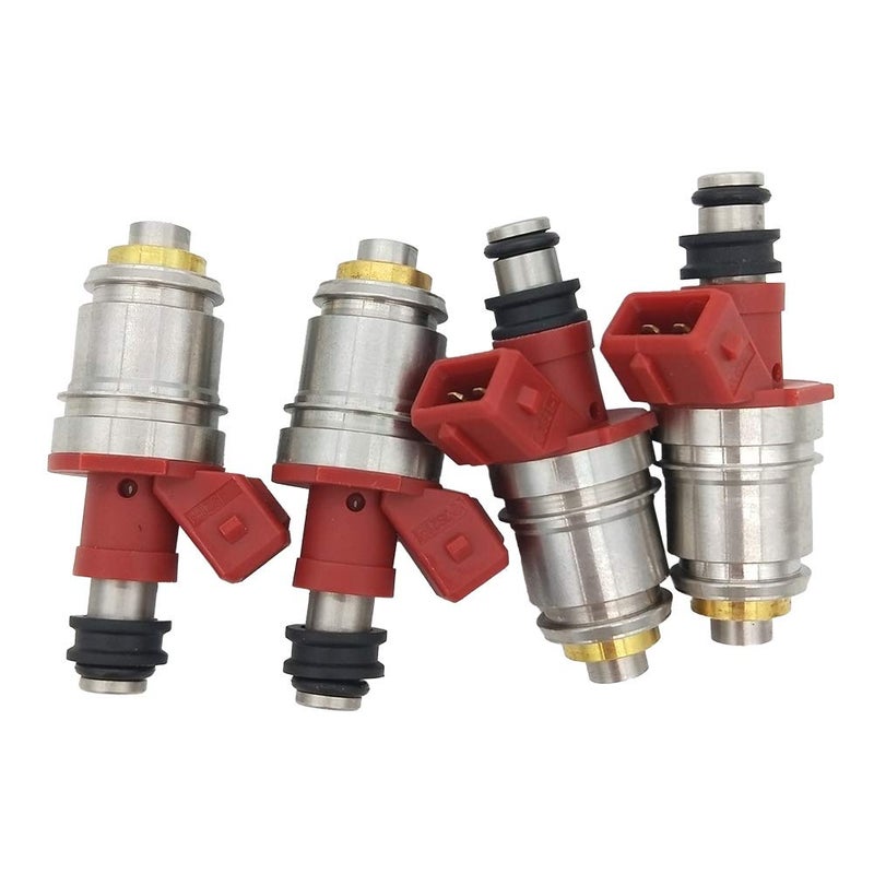 JESBEN FJ342 4Pcs Set Fuel Injectors Nozzles 1 Hole Replacement for Nissan Pickup 2.4L 1995 D21 2.4L 1990-1994 16600-86G00 JS21-1 - Image 1